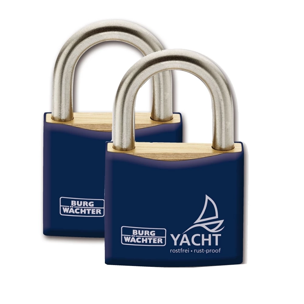 Burg Wachter Marine Rustproof Yacht Padlock 40mm - 2 Pack 