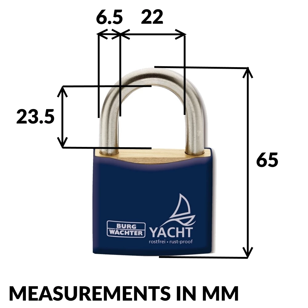 Marine Rustproof Yacht Padlock 40mm - 2 Pack