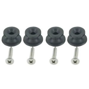 Aquafax Plastic Lacing Button Kit with Screws (4) Black 