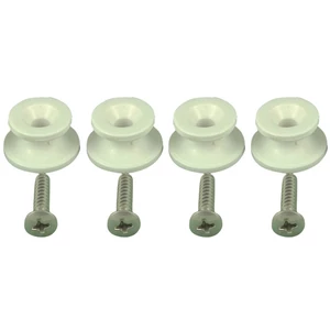 Aquafax Plastic Lacing Button Kit with Screws (4) White 
