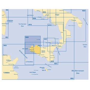 Imray M49 West Sicily and Egadi Islands 