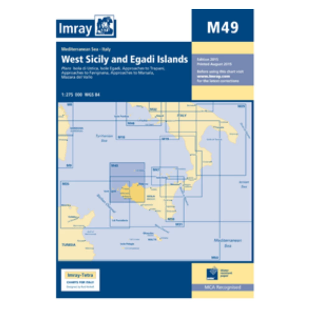 Imray M49 West Sicily and Egadi Islands 