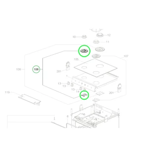 Dometic Adaptor Burner Cover 45mm