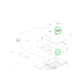 Dometic Adaptor Burner Cover 75mm 