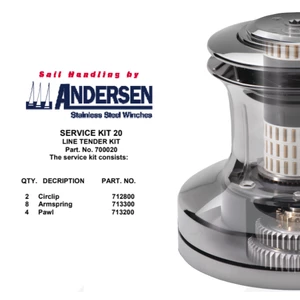 Andersen Winch Service Kit 20 (Line Tender) 
