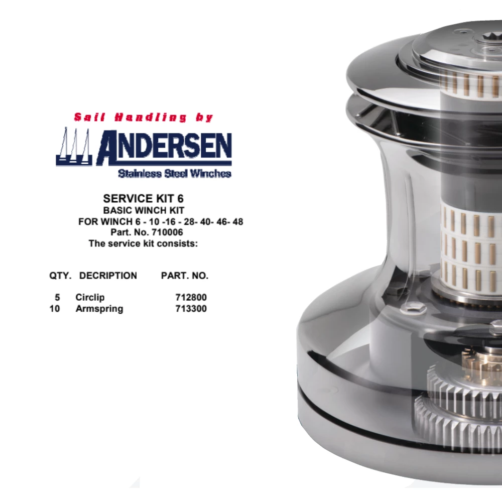 Winch Service Kit 6 - Springs & Top Circlip Only