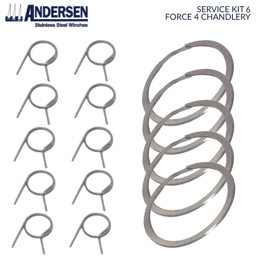 Winch Service Kit 6 - Springs & Top Circlip Only
