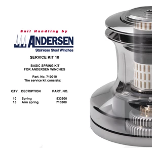 Andersen Winch Service Kit 10 - Springs Only
