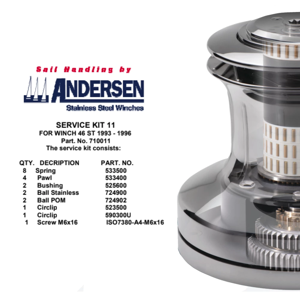 Winch Service Kit 11 - 1993 to 1996