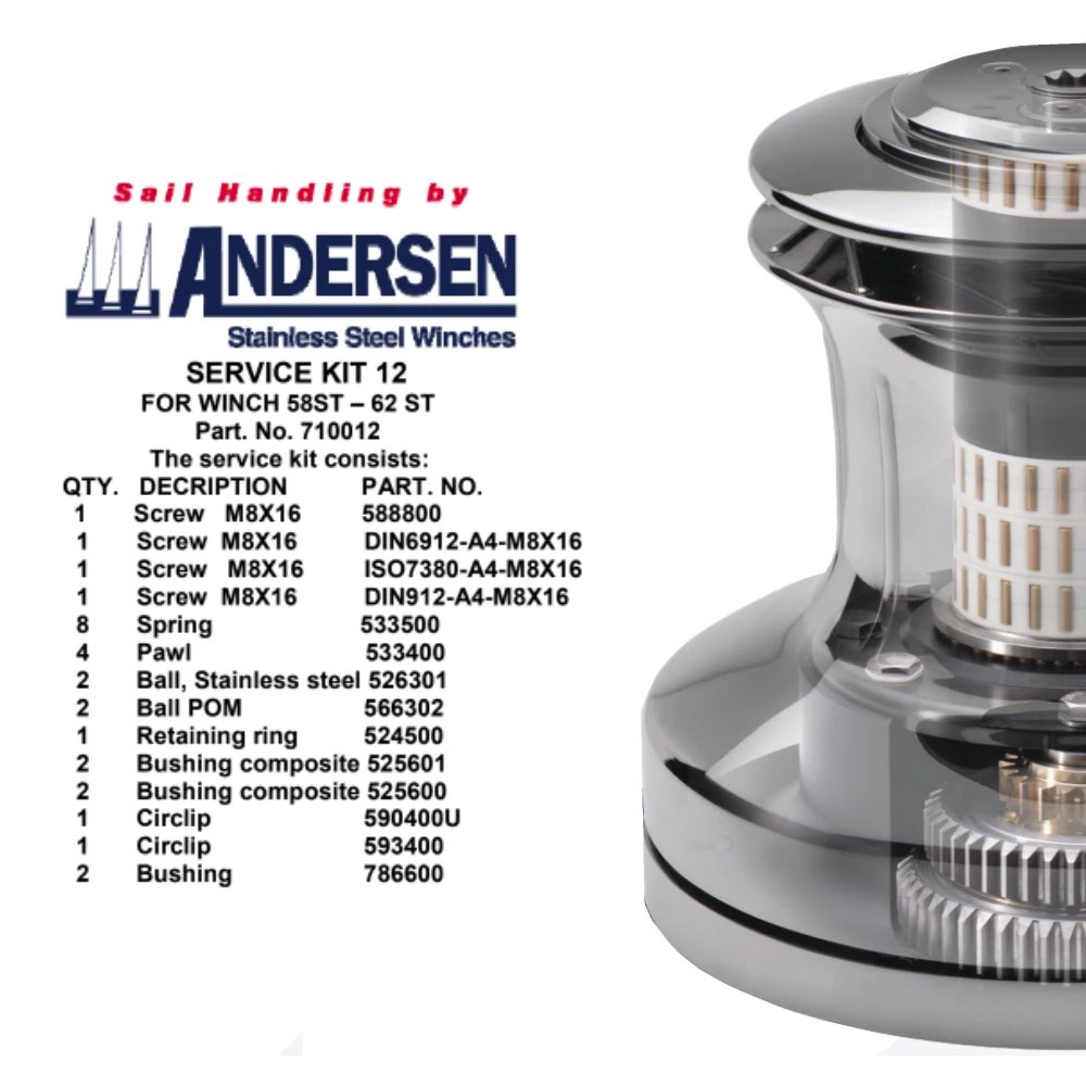 Andersen Winch Service Kit 12 