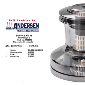 Andersen Winch Service Kit 16 