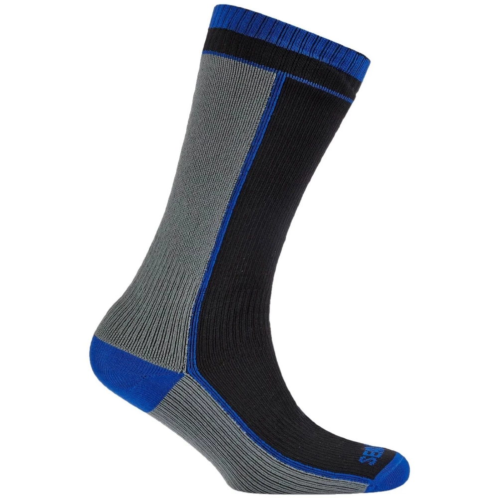 SealSkinz Mid-Weight Mid-Length Sock with Hydrostop Cuffs