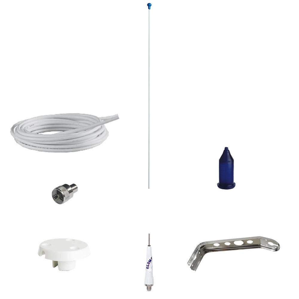 Glomex 0.9m Masthead Fibreglass Antenna Kit 