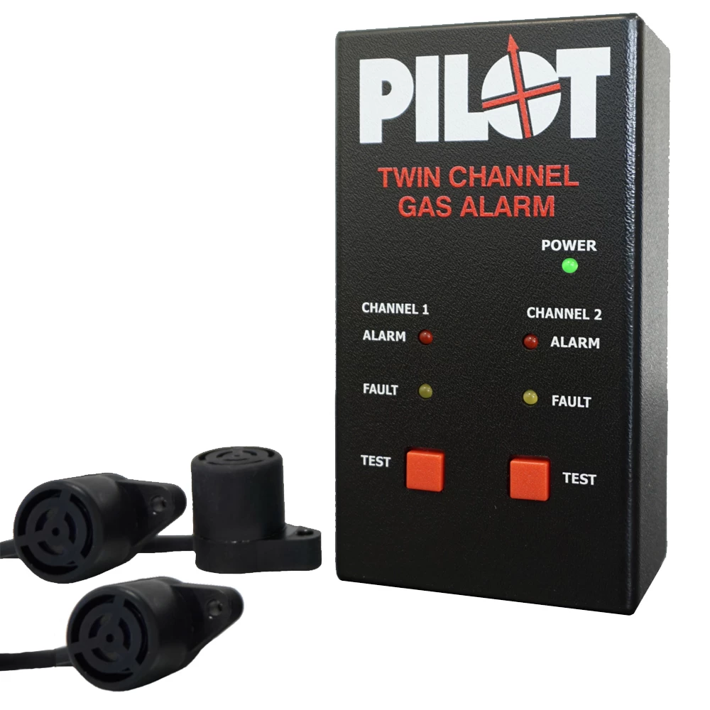 Pilot Carbon Monoxide & Twin LPG Sensor Gas Alarm System 