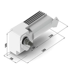 Exalto LD 215BD Wiper Motor 24V 50mm Shaft