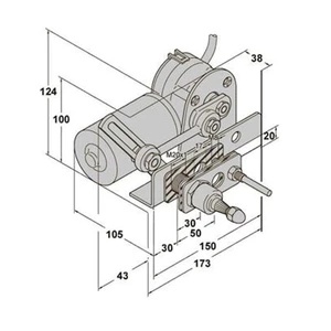Exalto MD1 223BS Wiper Motor 24V
