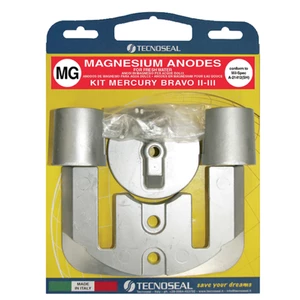 Tecnoseal Engine Anode Kit Magnesium - Mercruiser Bravo 2/3 