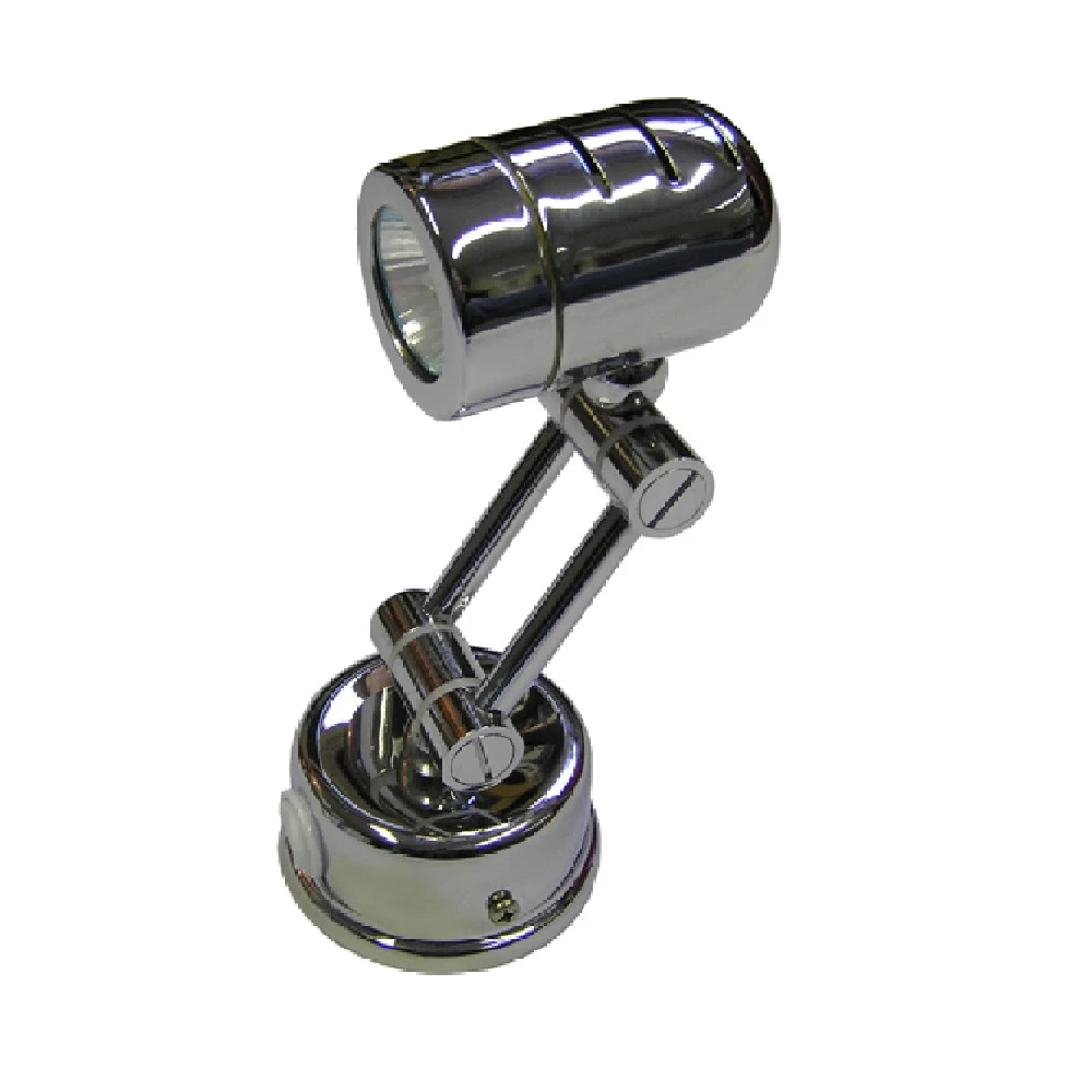 Hinged Reading Light - Chrome