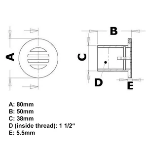 Osculati Cockpit Drain