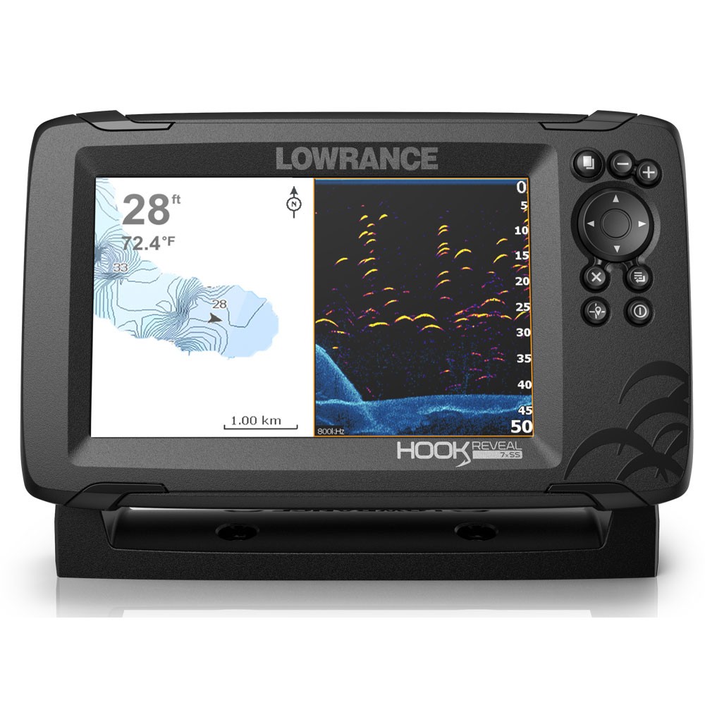 Hook Reveal 7 83_200 HDI Chartplotter Fishfinder Combo 