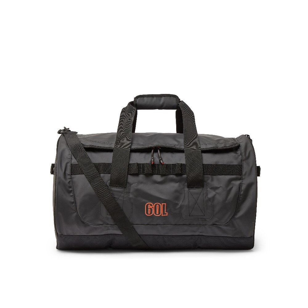 Tarp Barrel Bag 60L - Black & Orange