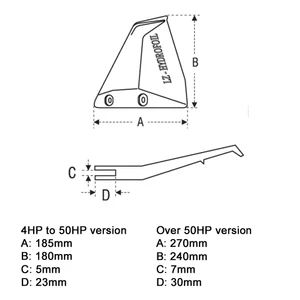 Lalizas Outboard Hydrofoil