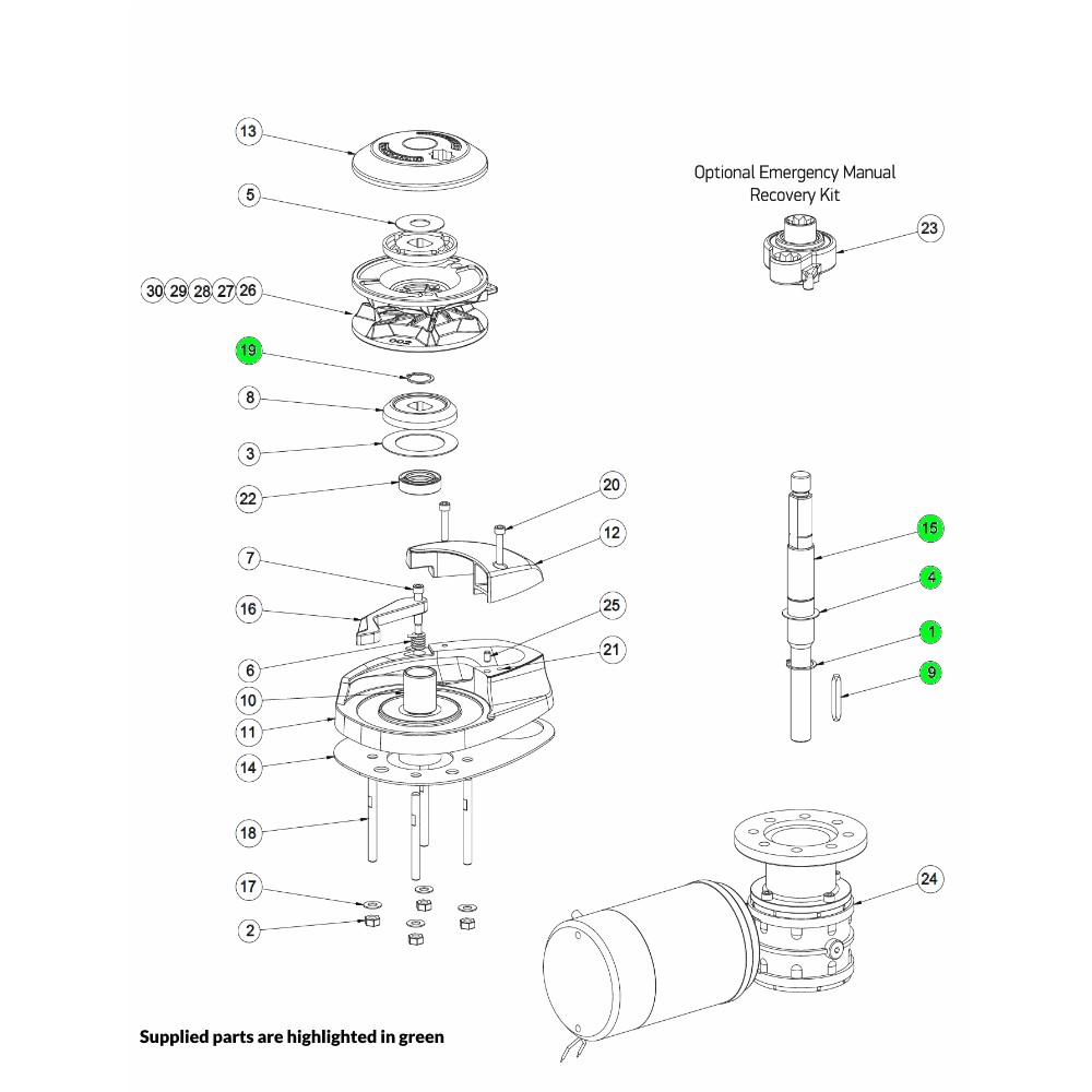 CPX Windlass Driveshaft Kit