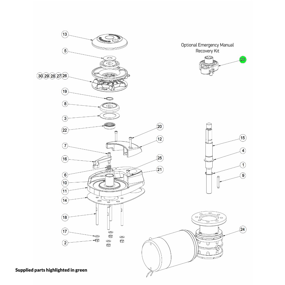 CPX Windlass Emergency Kit Gypsy Only