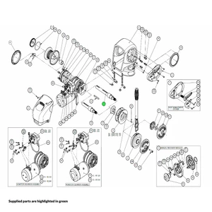 Lewmar H2-H3 Windlass Mainshaft Gypsy-Drum 