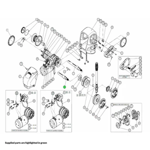 Lewmar H2-H3 Windlass Mainshaft Gypsy Only