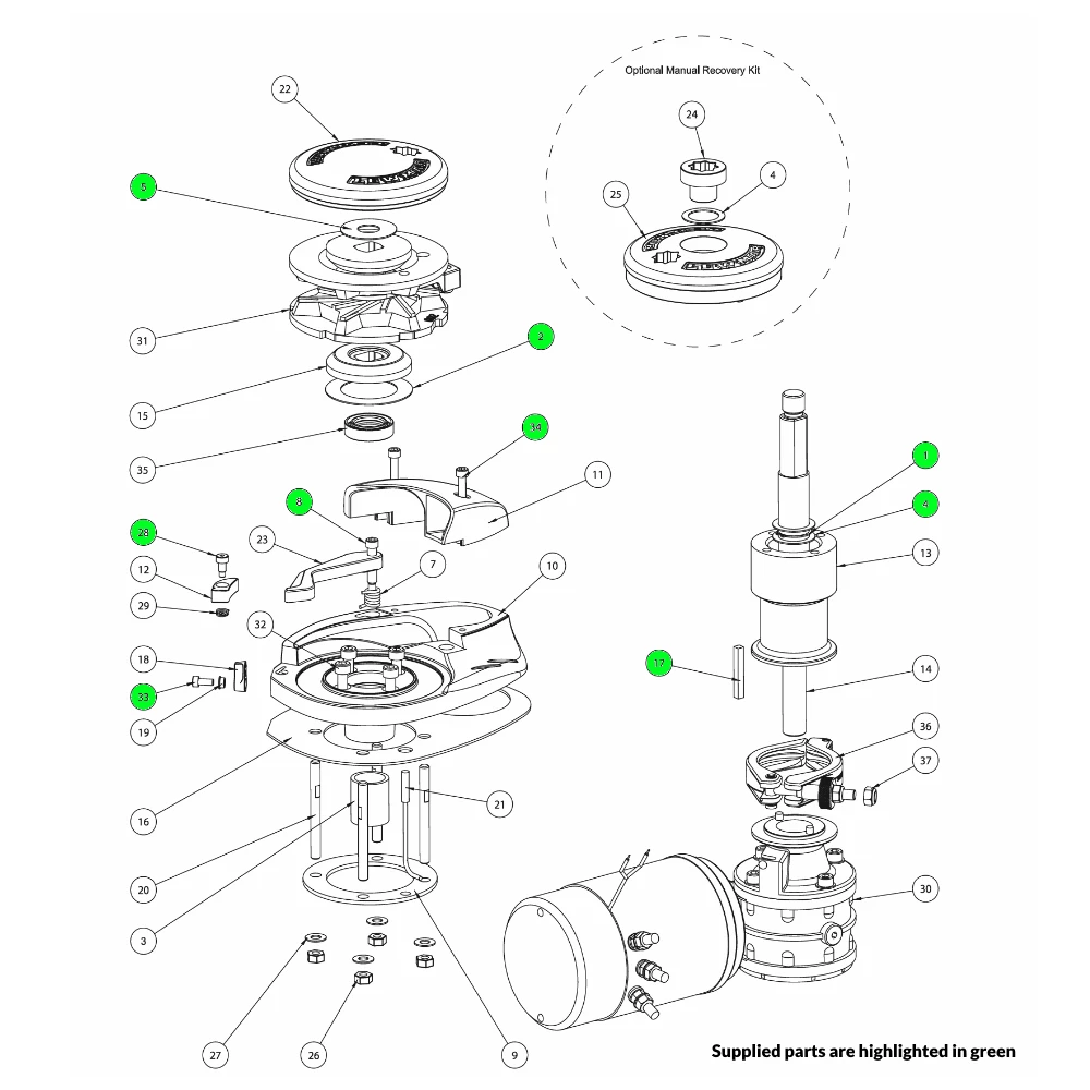Lewmar V Series Windlass Fastener Kit 