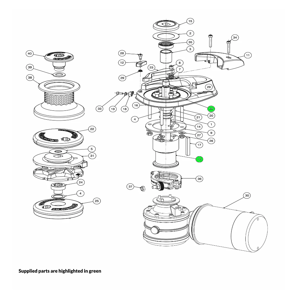 V Series Windlass Deck Spacer Kit