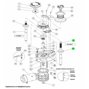 Lewmar V4-V5 Windlass Mainshaft Assembly Gypsy-Drum 