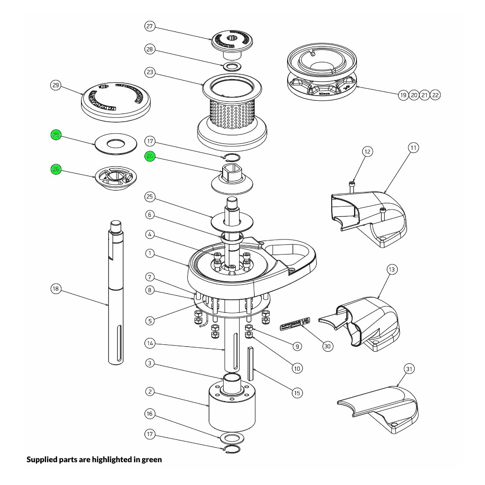 V6 Windlass Cone Kit Gypsy Only