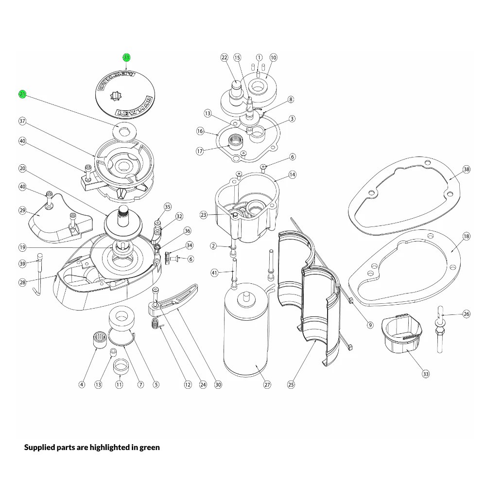 Lewmar V700 Windlass Gypsy Cap Kit 