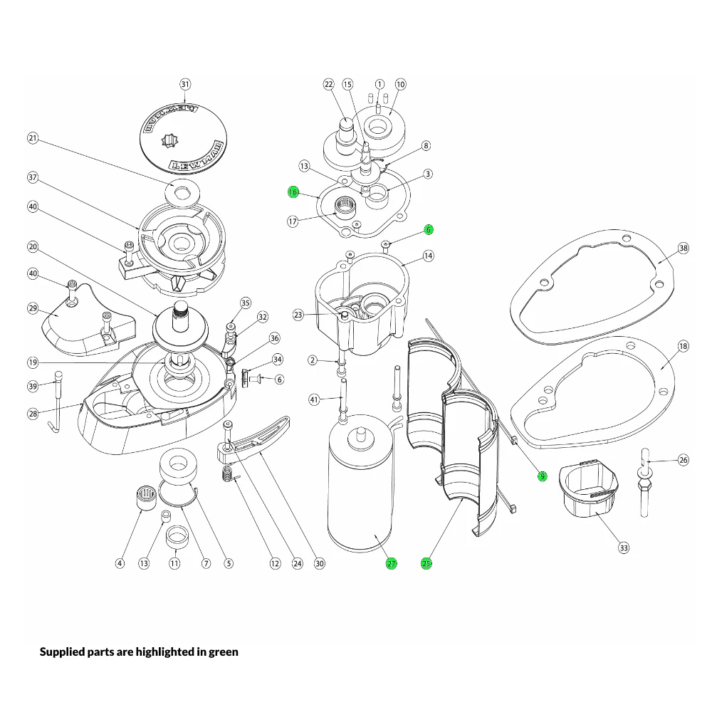 Lewmar V700 Windlass Motor Kit