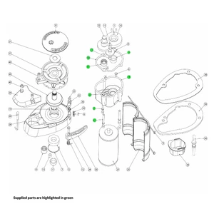 Lewmar V700 Windlass Gear Case Complete 