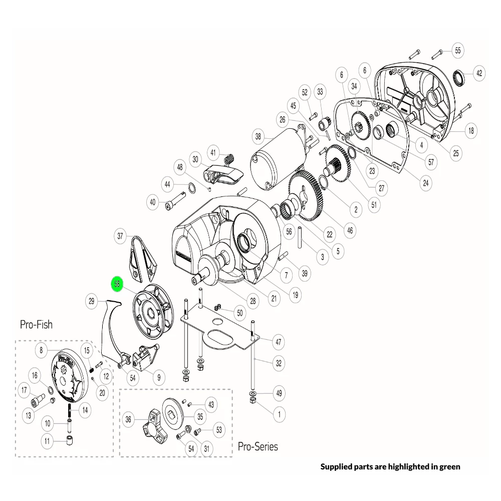 Pro-Series Windlass Pb Gypsy 14-16mm Leaded Line