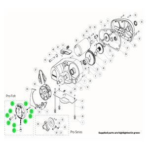 Lewmar Pro-Series Windlass Pro-Fish Drive Cap Assembly Kit