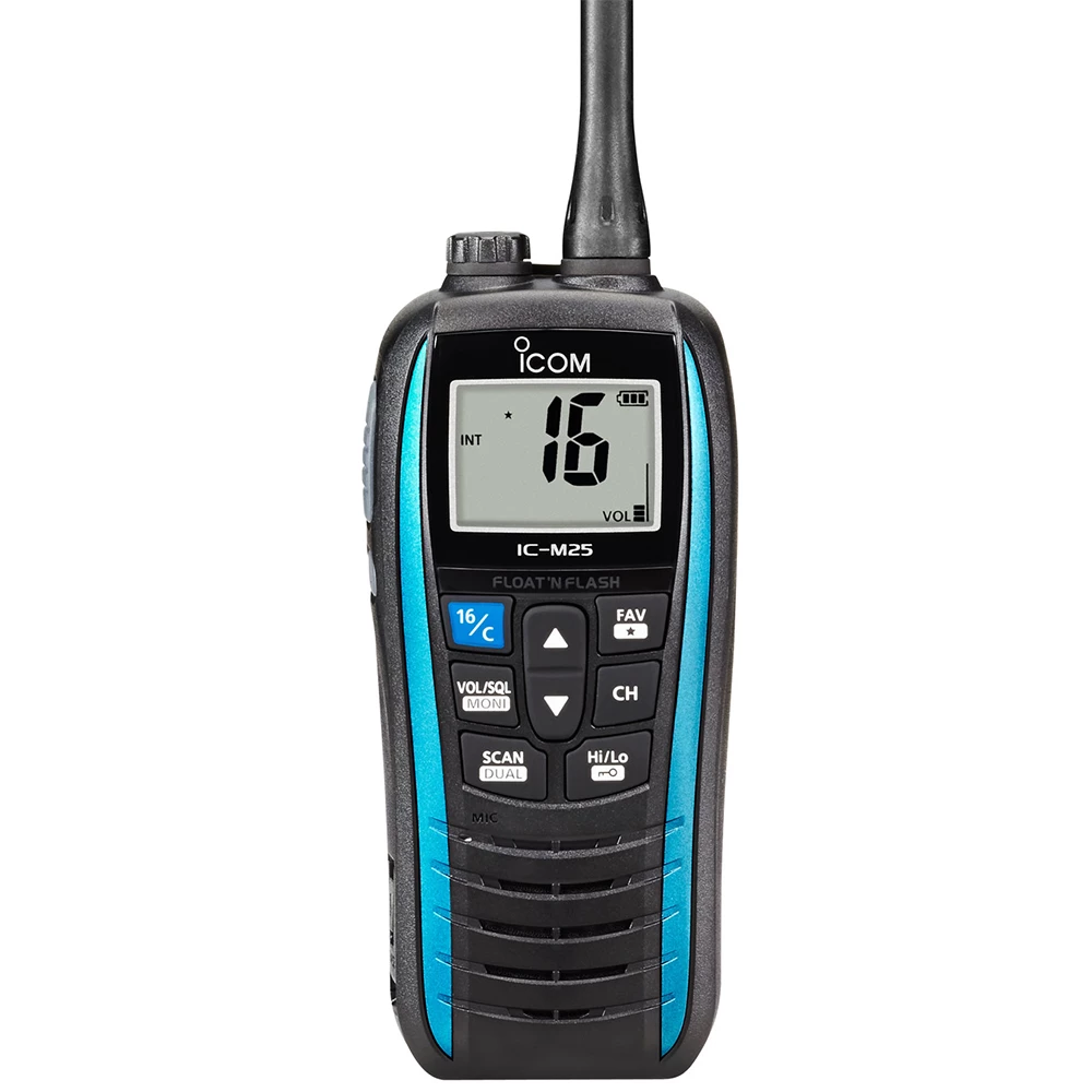 IC-M25 Euro Handheld VHF Radio Blue
