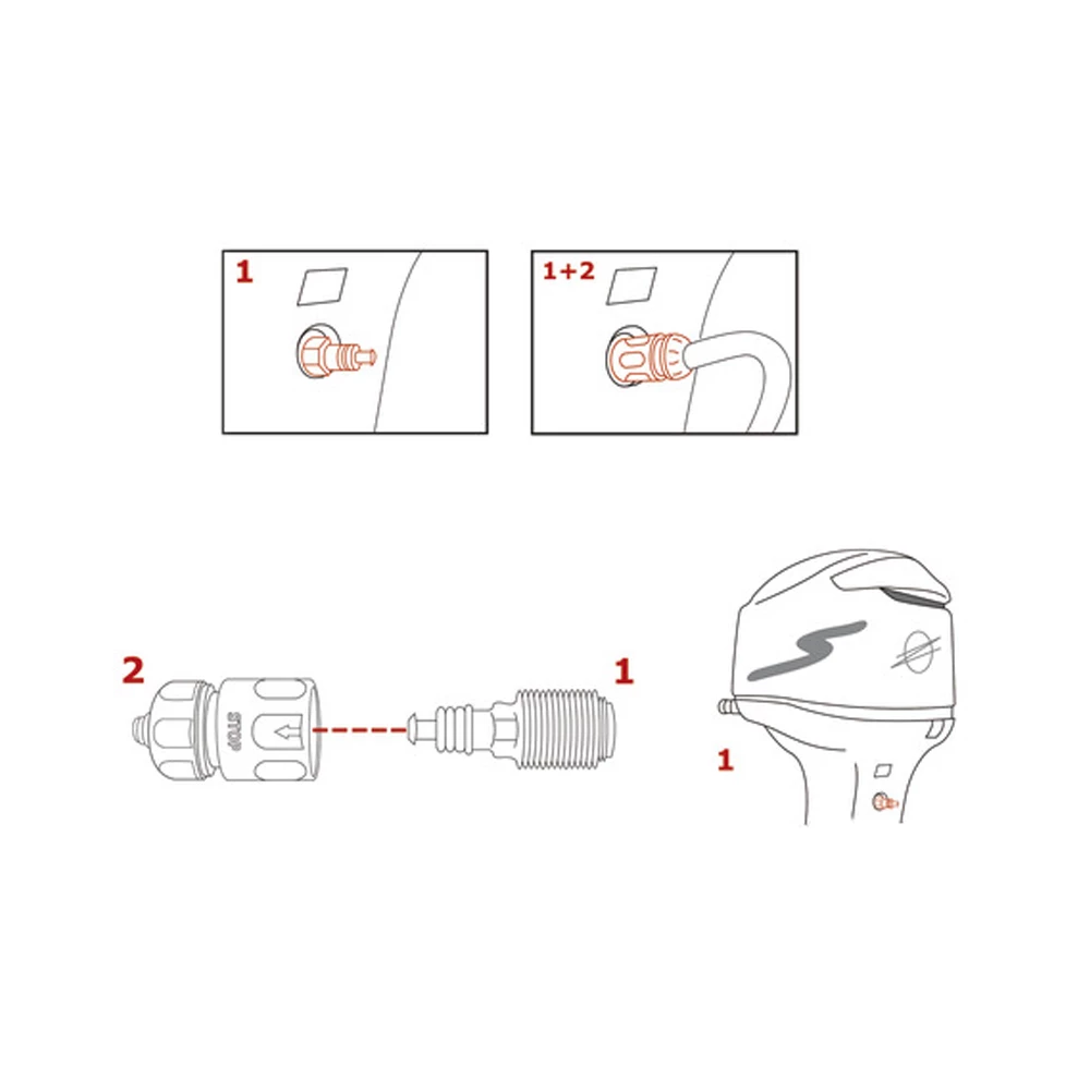 Motor Flusher Kit - Evinrude (Inc. E-Tec) & Johnson