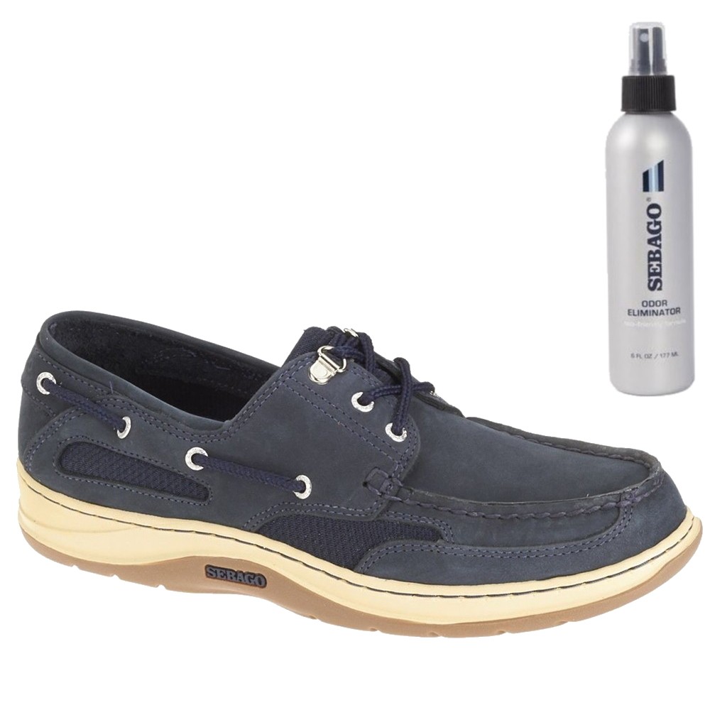 Clovehitch Leather Boat Shoe - Navy UK