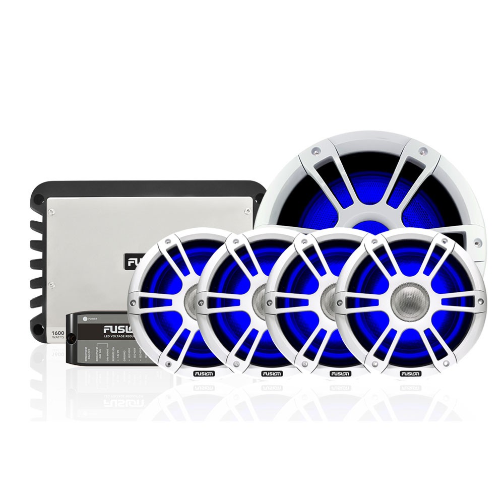 Fusion Signature Sport Speaker & Amplifier Upgrade Bundle Force 4