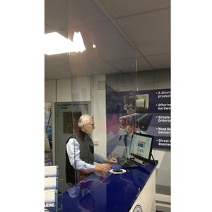 Protective Counter/Desk Screen & Cough/Sneeze Guard