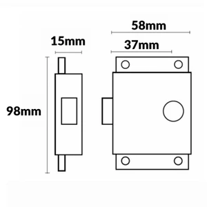 Force 4 Cabin Door Catch Chrome