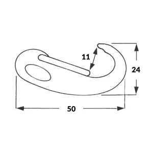 Force 4 Stainless Steel Snap Hook