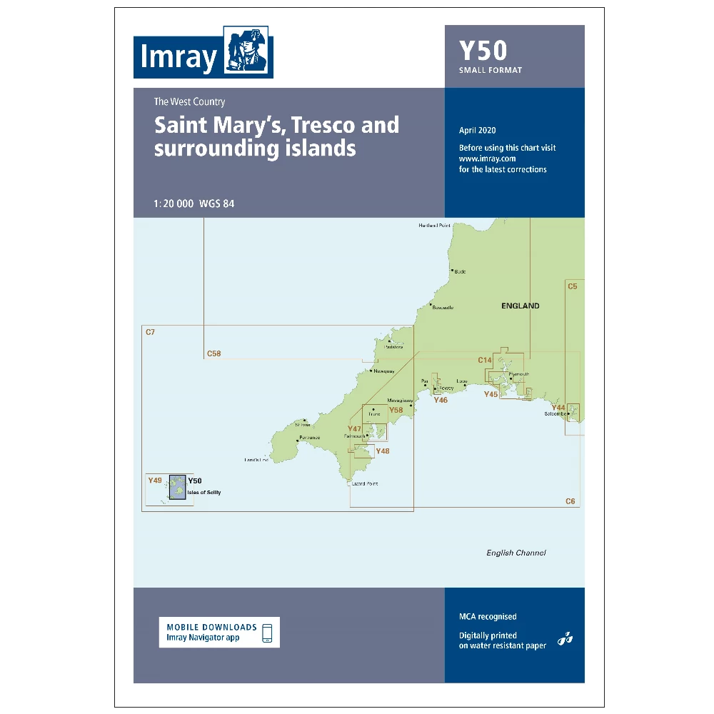 Imray Y50 St Marys Tresco and Surrounding Islands 
