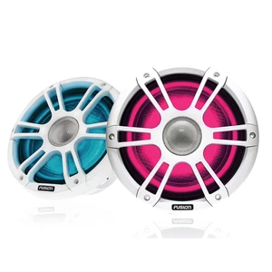 Fusion Signature Series 3 Sports White CRGBW LED Marine Speakers