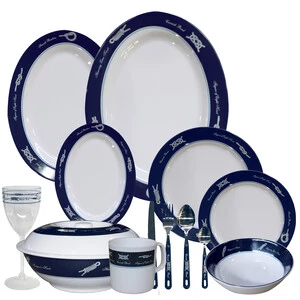 Lalizas Sea-Knot 6 Setting Melamine Tableware Set