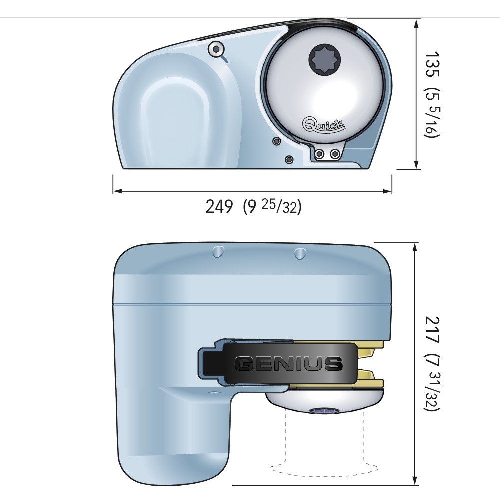 GP2 Genius 2000 Windlass 800W 12V 8mm